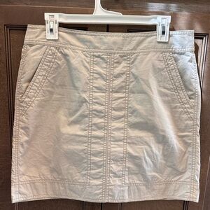 LOFT Beige Cotton Skirt Size 8